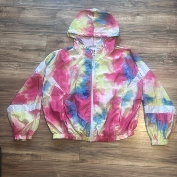 No boundaries, tie-dye vintage windbreaker size 3XL - Picture 1 of 3
